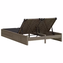 VidaXL 368630 sedia da esterno Salone Seduta imbottita Rattan sintetico, Acciaio Grigio - Vista aggiuntiva 5