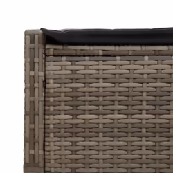 VidaXL 368630 sedia da esterno Salone Seduta imbottita Rattan sintetico, Acciaio Grigio - Vista aggiuntiva 7
