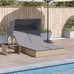 VidaXL 368640 sedia da esterno Salone Seduta imbottita Rattan sintetico, Acciaio Grigio