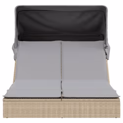 VidaXL 368640 sedia da esterno Salone Seduta imbottita Rattan sintetico, Acciaio Grigio