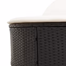 VidaXL 368646 sedia da esterno Salone Seduta imbottita Rattan sintetico, Acciaio Crema, Bianco - Vista aggiuntiva 7