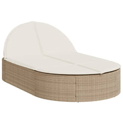 VidaXL 368649 sedia da esterno Salone Seduta imbottita Rattan sintetico, Acciaio Grigio