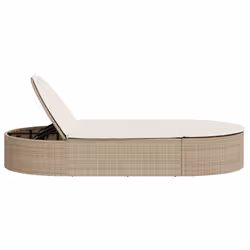 VidaXL 368649 sedia da esterno Salone Seduta imbottita Rattan sintetico, Acciaio Grigio - Vista aggiuntiva 4