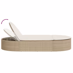VidaXL 368649 sedia da esterno Salone Seduta imbottita Rattan sintetico, Acciaio Grigio - Vista aggiuntiva 6