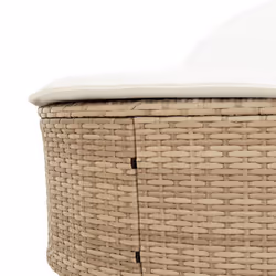 VidaXL 368649 sedia da esterno Salone Seduta imbottita Rattan sintetico, Acciaio Grigio - Vista aggiuntiva 7