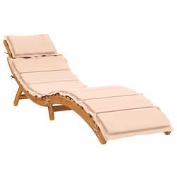 VidaXL 3214835 sedia da esterno Legno di acacia Beige - Vista aggiuntiva 5