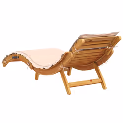 VidaXL 3214835 sedia da esterno Legno di acacia Beige - Vista aggiuntiva 7