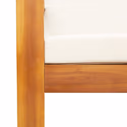 VidaXL 3214850 set mobili da esterno Crema, Bianco - Vista aggiuntiva 7
