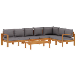 VidaXL 3214866 set mobili da esterno Grigio scuro