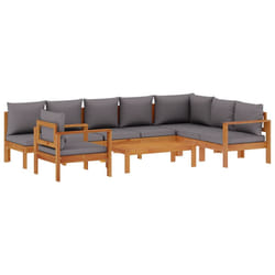 VidaXL 3214873 set mobili da esterno Grigio scuro