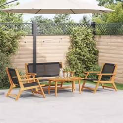 Questo set di sedie e panca da esterno unisce comfort e stile, ideale per pomeriggi tranquilli, serate in compagnia o chiacch ...