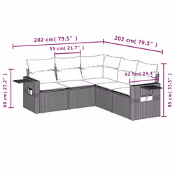 VidaXL 3220154 set mobili da esterno - Vista aggiuntiva 8