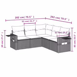 VidaXL 3220159 set mobili da esterno - Vista aggiuntiva 8