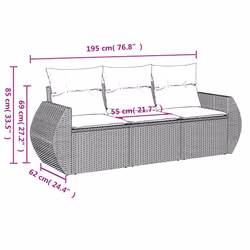 VidaXL 3221054 set mobili da esterno