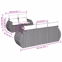 VidaXL 3221094 set mobili da esterno