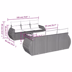 VidaXL 3221104 set mobili da esterno
