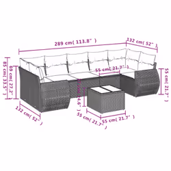 VidaXL 3221139 set mobili da esterno - Vista aggiuntiva 8