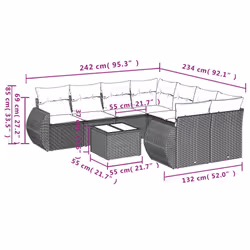 VidaXL 3221157 set mobili da esterno - Vista aggiuntiva 8