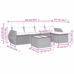 VidaXL 3221288 set mobili da esterno - Vista aggiuntiva 8