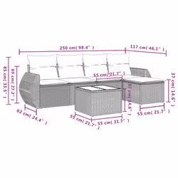 VidaXL 3221295 set mobili da esterno - Vista aggiuntiva 8