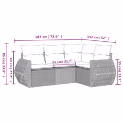 VidaXL 3221312 set mobili da esterno - Vista aggiuntiva 7