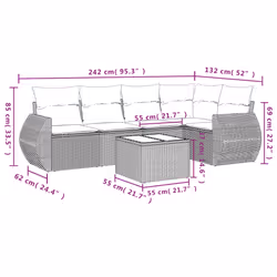 VidaXL 3221328 set mobili da esterno - Vista aggiuntiva 8