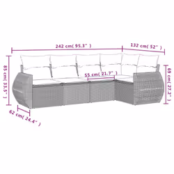 VidaXL 3221329 set mobili da esterno - Vista aggiuntiva 7