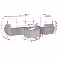 VidaXL 3221332 set mobili da esterno - Vista aggiuntiva 8