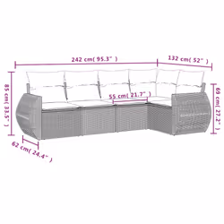 VidaXL 3221335 set mobili da esterno - Vista aggiuntiva 7