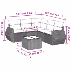 VidaXL 3221354 set mobili da esterno - Vista aggiuntiva 8