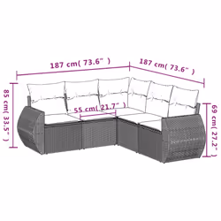 VidaXL 3221358 set mobili da esterno - Vista aggiuntiva 7