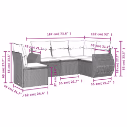 VidaXL 3221369 set mobili da esterno - Vista aggiuntiva 7