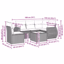 VidaXL 3221371 set mobili da esterno - Vista aggiuntiva 8
