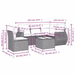 VidaXL 3221375 set mobili da esterno - Vista aggiuntiva 8