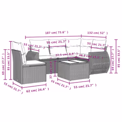 VidaXL 3221379 set mobili da esterno - Vista aggiuntiva 8