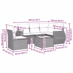 VidaXL 3221381 set mobili da esterno - Vista aggiuntiva 8