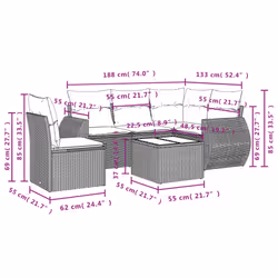 VidaXL 3221382 set mobili da esterno - Vista aggiuntiva 8