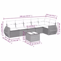 VidaXL 3221401 set mobili da esterno - Vista aggiuntiva 8
