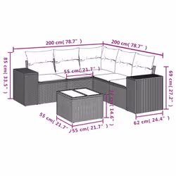 VidaXL 3222547 set mobili da esterno - Vista aggiuntiva 8