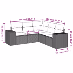 VidaXL 3222558 set mobili da esterno - Vista aggiuntiva 7