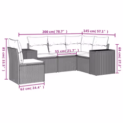 VidaXL 3222575 set mobili da esterno - Vista aggiuntiva 7