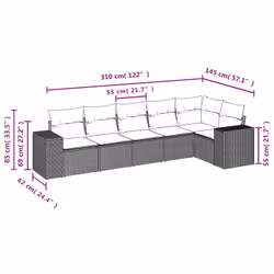 VidaXL 3222589 set mobili da esterno - Vista aggiuntiva 7
