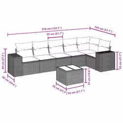 VidaXL 3222591 set mobili da esterno - Vista aggiuntiva 8
