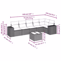 VidaXL 3222592 set mobili da esterno - Vista aggiuntiva 8
