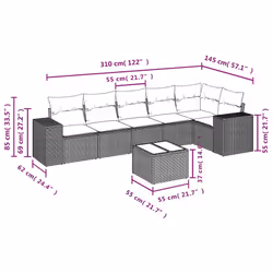 VidaXL 3222594 set mobili da esterno - Vista aggiuntiva 8