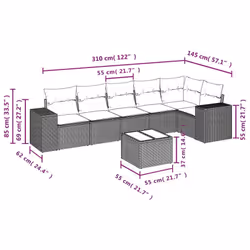 VidaXL 3222598 set mobili da esterno - Vista aggiuntiva 8