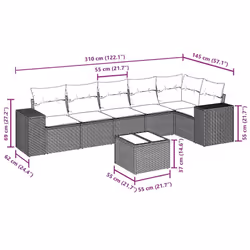 VidaXL 3222601 set mobili da esterno - Vista aggiuntiva 8
