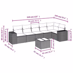 VidaXL 3222602 set mobili da esterno - Vista aggiuntiva 8