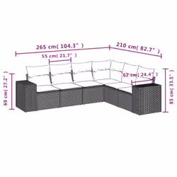 VidaXL 3222605 set mobili da esterno - Vista aggiuntiva 7