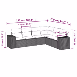 VidaXL 3222609 set mobili da esterno - Vista aggiuntiva 7
